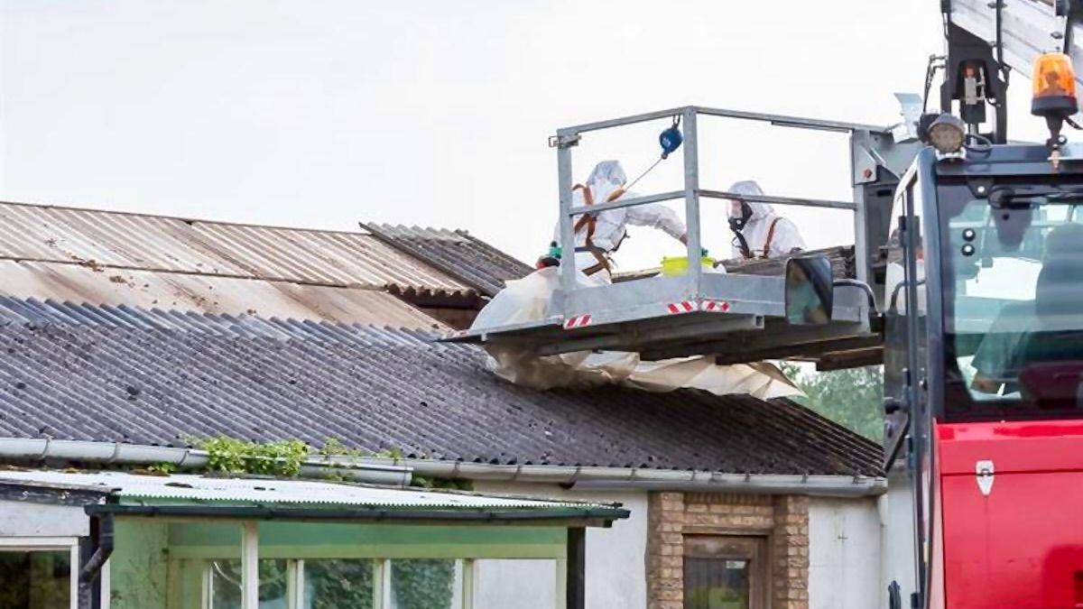 asbestdaken verwijderen van dak